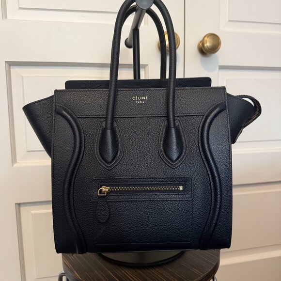 Classic Navy Céline Luggage Handbag--"Micro" - Picture 7 of 7